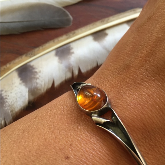 ☀️Sterling Silver Baltic Amber Bracelete☀️ - Picture 4 of 8